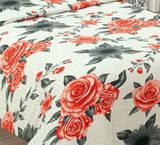 KREPPbaumwollbettwäsche RENA VINTAGE ROSES Set für zwei Betten 140x200 cm