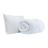 HOMA antiallergisches Set weiß - Bettdecke 140x200 cm und ganzjähriges Kissen 70x90 cm